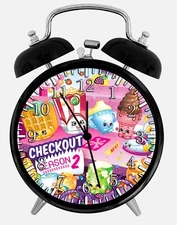 Shopkins Alarm Desk Clock 3.75" Home or Office Decor E500 Nice For Gift