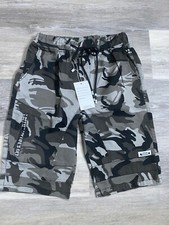 LOKTARC Boys Pull on Drawstring Jogger Shorts CAMO Print Bottoms NWT