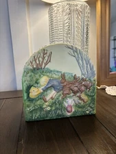 Vintage Disney Classic Winnie the Pooh Ceramic Dome Lamp Many Adventures of Pooh