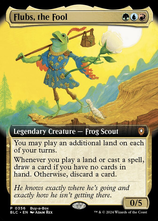 MTG Magic the Gathering Flubs, the Fool (356/401) Bloomburrow Commander LP