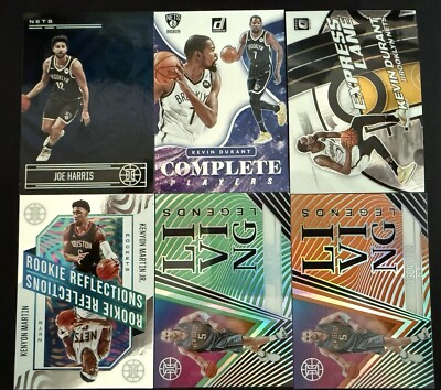 Brooklyn Nets 6 Card Insert/Paralell Lot #3
