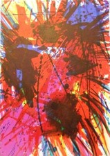 WALASSE TING montiert ltd Original Lithographie, 14x11" 1963 COBRA Interesse WT06