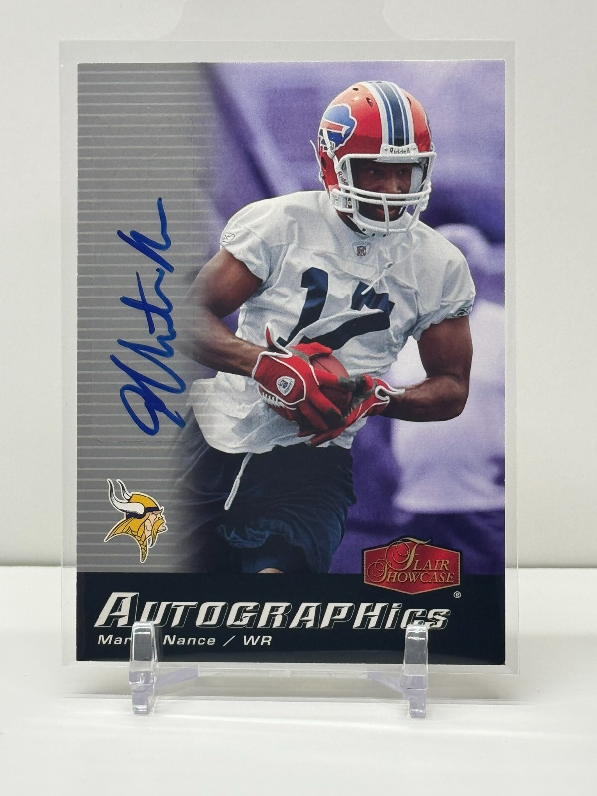 2006 FLAIR Showcase RC AUTO MARTIN NANCE #AU-MN Vikings Rookie  Mich Wolverines