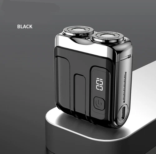 Portable Rotary Dual Ring Electric Shaver,Waterproof Mini Display Beard Shaver - Bild 21 von 38
