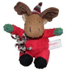 Russplus Russ Moose Christmas Holiday Plush 5" Mini Hat Scarf Terry FLAW RARE