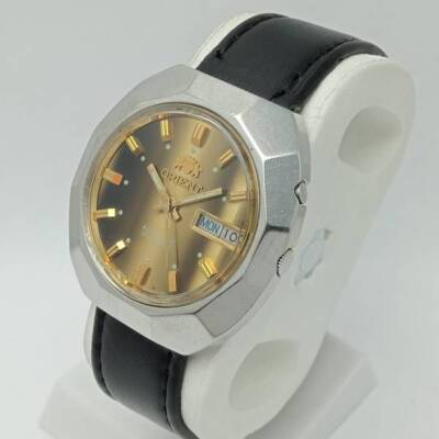 洋楽 L o r i G o l d Orient Automatic Y469651-6A Day/Date Vintage Men's Watch | eBay