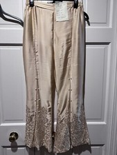 Cream Gold Wide Leg Pant Size: M New
