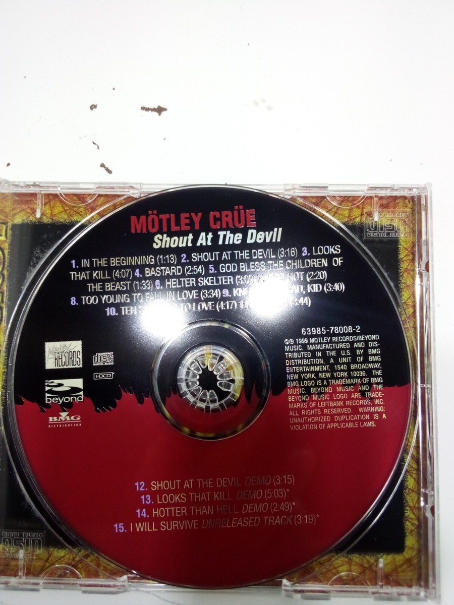 MOTLEY CRUE Shout At The Devil CD ELEKTRA early press 80s