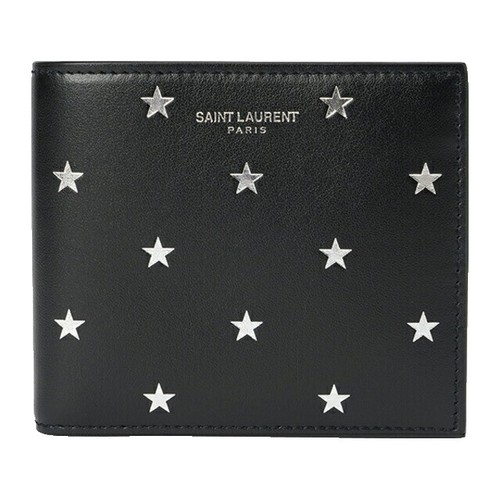 【未使用】 SAINT LAURENT PARIS WALLET SAINT LAURENT PARIS credit card wallet in smooth leather in Green