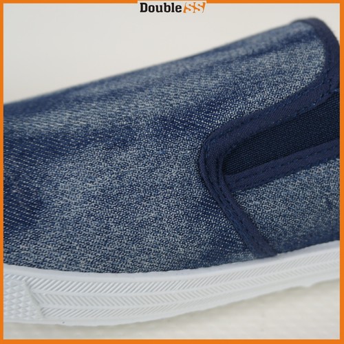 Scarpe da Uomo in Jeans Slip On Mocassini Basse Eleganti Comode Senza Lacci Blue - Foto 4 di 9
