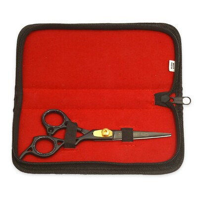 Professional Barber Hair Cutting Scissor/Shear, 6.5'', Black Color
