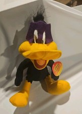 Capa y máscara de pato lucas Warner Brothers 1998 peluche Halloween Russell Stovers nueva con etiquetas