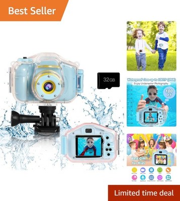 Kids Travel Waterproof Camera with Micro Four Thirds Mount 32GB Capacity