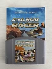 Star Wars Episode 1 Racer N64 Cartridge And Manual Authentic Tested