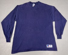 Russell Athletic Made In USA High Cotton Long Sleeve Shirt Vintage 90s Mens XL