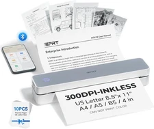 iDPRT Portable Thermal Printer Wireless for Travel Mobile Phone Printer Inkless