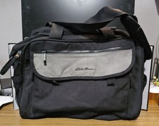 Eddie Bauer Travel Baby Changing Handbag Shoulder Diaper Padded Black Gray