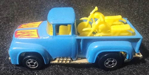 Great Hot Wheels Hi-Tail Hauler Blue Vintage Blackwall Ford Pickup Truck 1973