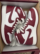 Jordan Air Jordan 1 Retro High OG GS Red/White Leather High Top 4Y EU36