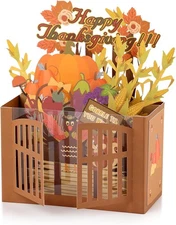 Giiffu Thanksgiving 3D Pop Up Card, Fall 4.7 x 6.3 inches, fall colors 