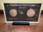 1998 Silver Eagle & 1898 Morgan Dollar 100 Year Set