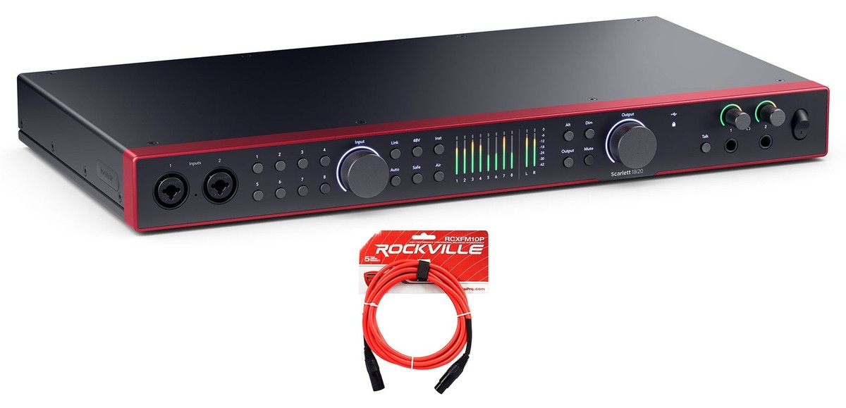 Focusrite SCARLETT 18I20 4G 4th Gen 24-bit 192 kHz Recording