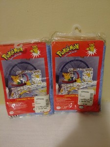 Pokemon, Two (2) standard pillowcases. 1 (one) in each pack. 1999. By Springs...