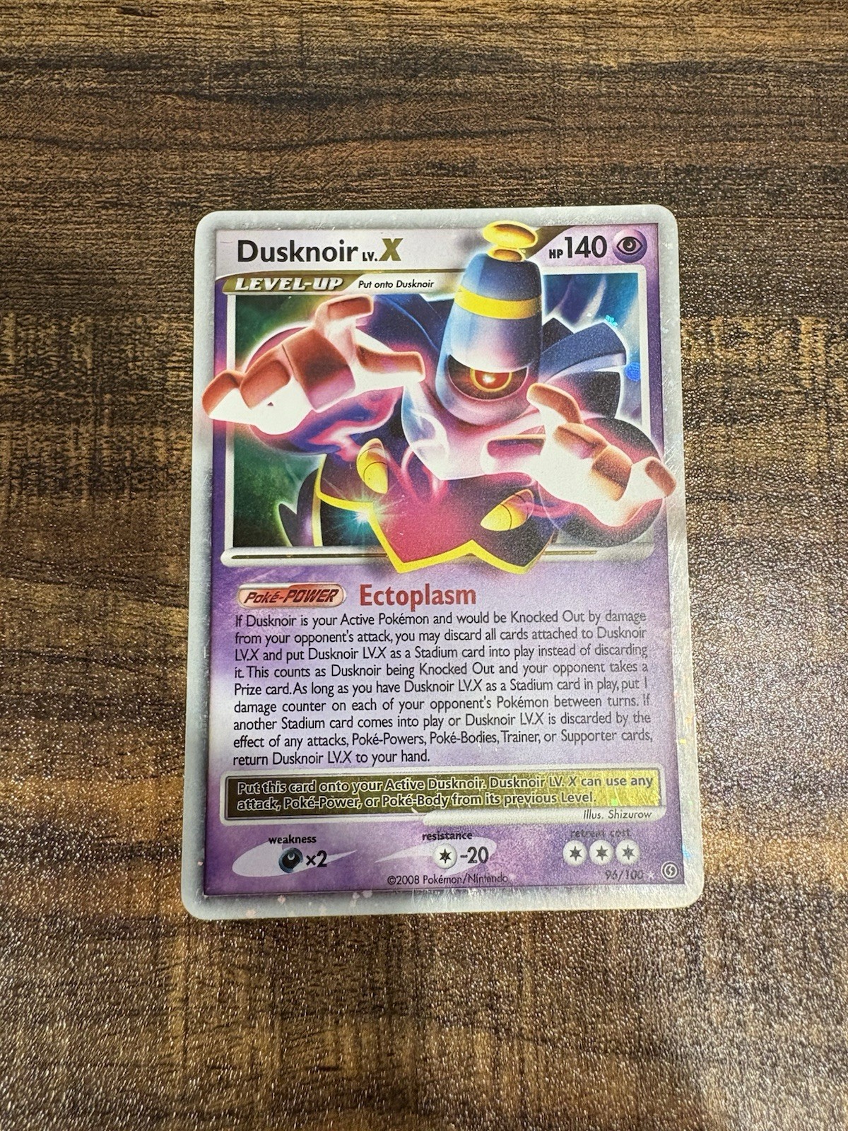 Pokemon Dusknoir Lv.X Stormfront Ultra Rare 96/100 - MP