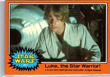 Topps Star Wars 1977 Orange Set #301 Luke Skywalker, the Star Warrior EXNM VTG