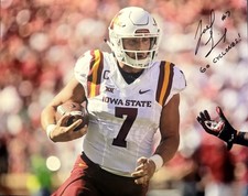 JOEL LANNING SIGNED 8x10 PHOTO IOWA STATE CYCLONES FOOTBALL AUTOGRAPH COA