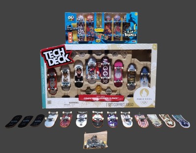 Tech Deck Competition Legends 8-Pack Skateboard Olympic Games Paris/Plus Extras