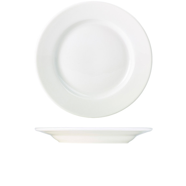 Genware Porcelain Classic Winged Plate Dining Serving 31cm/ 12.25"" Pack of 6
