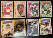 1978 Topps NFL Lot Larry Little HOF Harvey Martin Archie Griffin Vintage