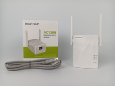 BrosTrend AC1200 WiFi to Ethernet Adapter, 1200Mbps Dual Band Universal Wireless