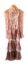 Zimmermann BNWT Kaleidoscope Lace Ruffle Dress & Slip Size 0 AU 8 US 4 Floral