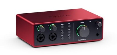 Focusrite Scarlett 4i4 4th Gen USB Audio Interface für Musiker Songwriter