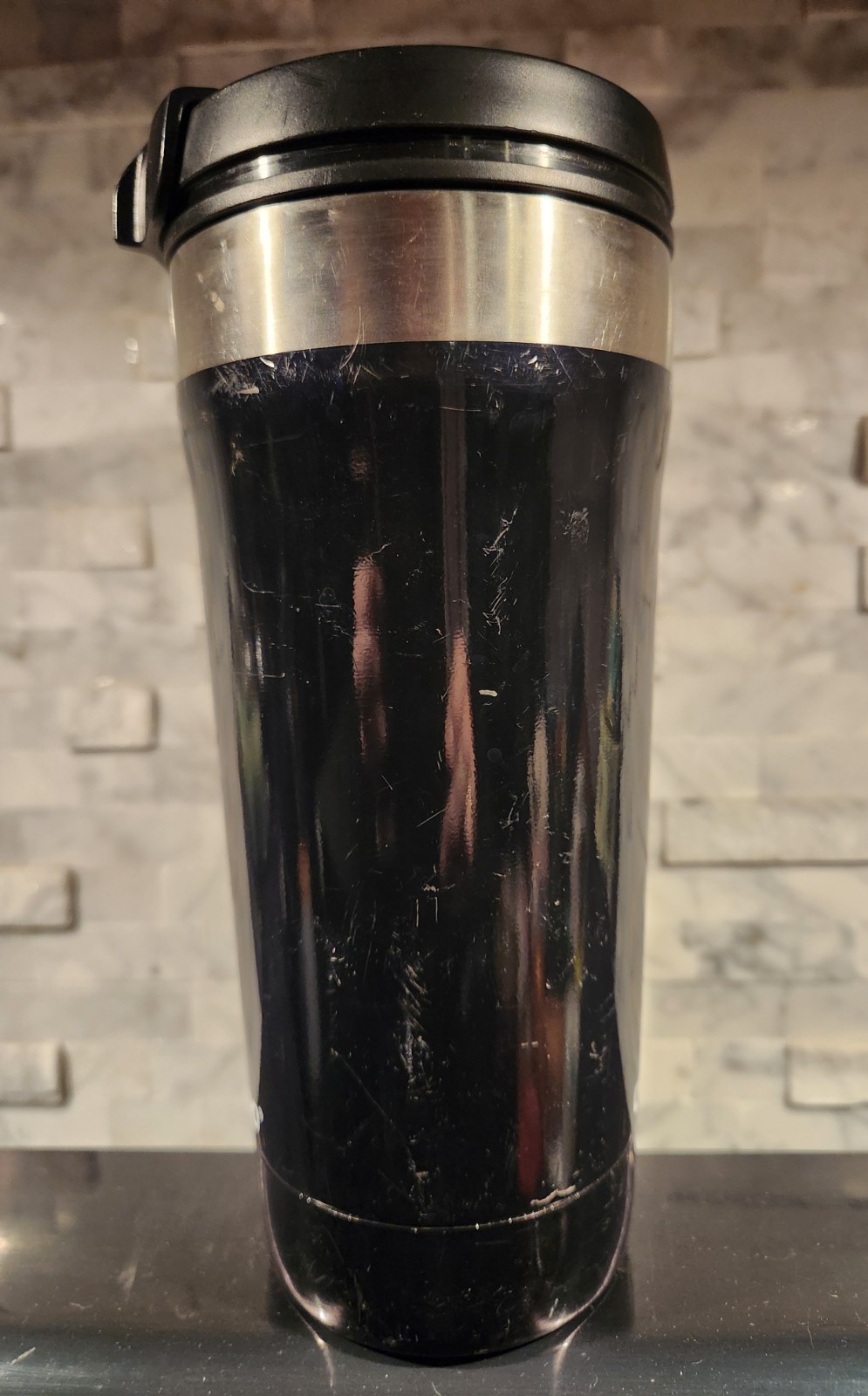 Contigo Uptown 24oz Tumbler Mug  Dual-Sip Lid Stainless Steel Black