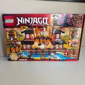 Lego Fire Temple 2507 Ninjago 100% Complete Set Kai Nya Zane Wu Garmadon Samukai