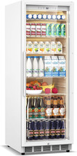 13.8 Cu Ft Commercial Refrigerator with Glass Door Display Beverage Fridge, Upri