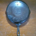 Griswold Cast Iron Skillet No.8 Large Block Logo, Erie PA,USA 704 E Vintage