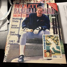 Jan/Feb Issue #24 Beckett Baseball Card Monthly Magazine Wade Boggs Red Sox HOF