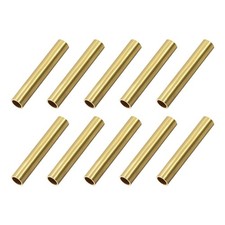 Brass Round Tube 5mm OD 0.5mm Wall Thickness 30mm Length for DIY Crafts 10Pcs