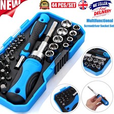 44 in1 Magnetic Ratchet Handle Screwdriver Bit and Socket Tool Set in Handy Case