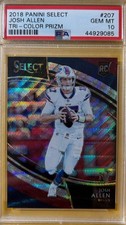 2018 Josh Allen Select Tri-Color Prizm 67/99 PSA 10 Rookie Card #207 Gem Mint