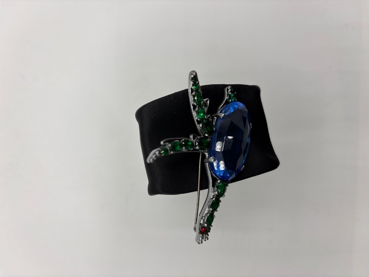 vintage rhinestone jelly belly goose brooch View 4