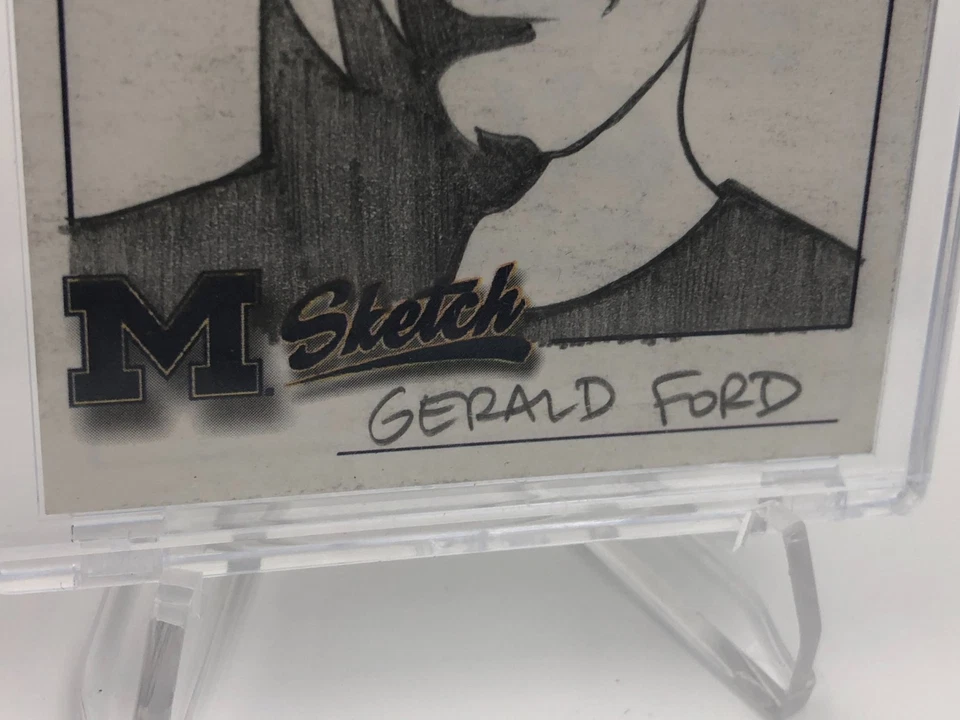 TK Legacy PRESIDENT GERALD FORD Hand-Drawn SKETCH Card SP/250 by PABLO MICHIGAN - Image 3 of 4