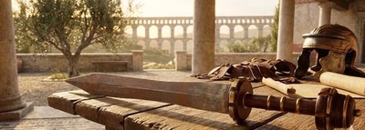 Hand Forged Roman Style Short Sword | Spring Steel | Real Leather Scabbard