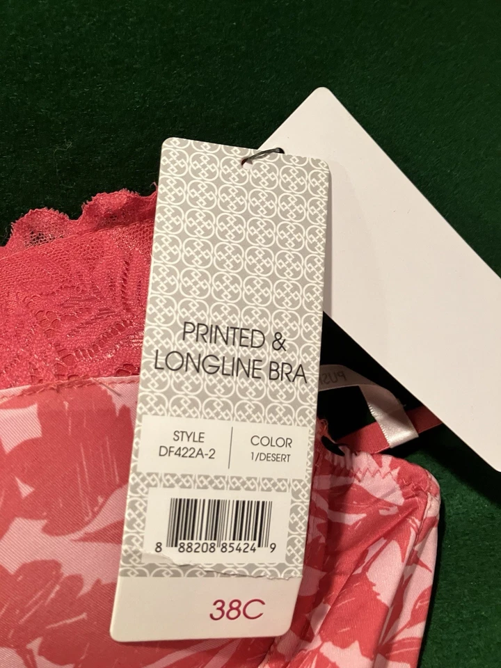 Sujetador push up para mujer talla 38-C Daisy Fuentes rosa intenso largo íntimo nuevo con etiquetas nuevo Foto 3 de 4