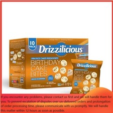 Drizzilicious Drizzled Mini Rice Cakes Birthday Cake Multipack - 7.4oz/10ct