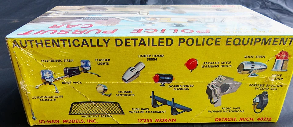 1/25 Jo-Han 1968 年普利茅斯愤怒警察追捕汽车 GC-1300,密封模型,酷! — 第 3/4 张图片